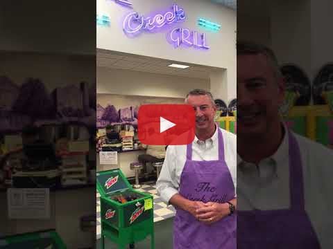 ICYMI: Gillespie Pitches In Behind Counter at Lawrence Pharmacy’s Creek Grill