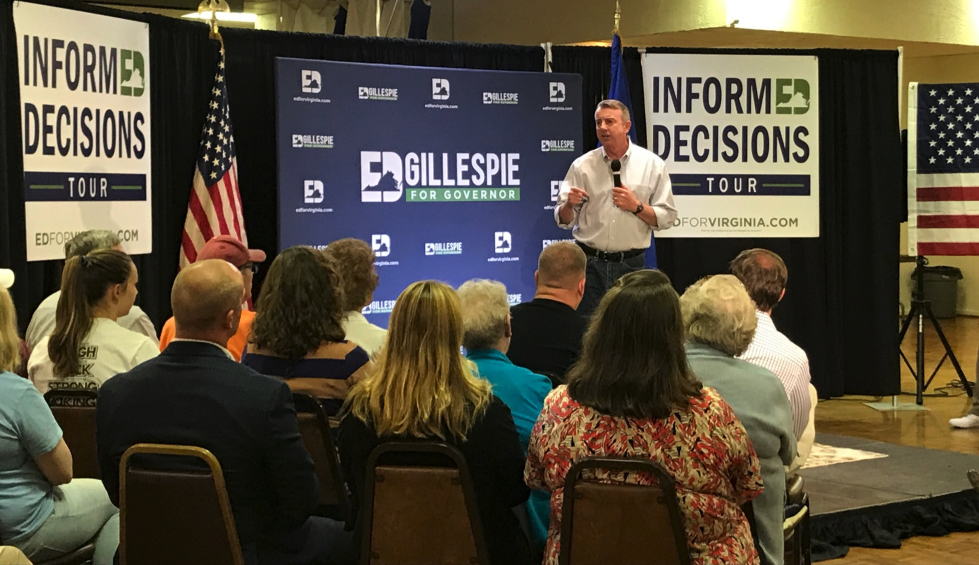 ICYMI: Ed Gillespie: “I will fight for you as our governor and I will have your back regardless of politics.”